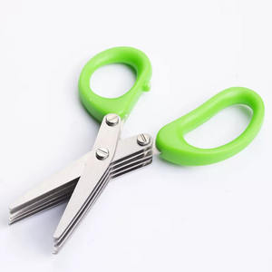 New Arrival Multi-functional <b>Sharp</b> Dishwasher Safe Cutting <b>Knife</b> Kitchen Scissors Herb Scissors with 3/5 Blades - Product Image 3