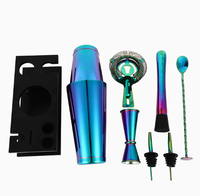 Kit de barman pour la mixologie, ensemble de shakers à cocktails en acier inoxydable avec une capacité de 750 ml et 550 ml, respectueux de l'environnement
