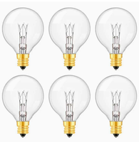 Ampoule incandescente G45 Globe transparente 7W 15W 230V E12 E14 B22 G40, INC-G40