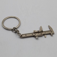 Mini métal coulissant Vernier outil de mesure étriers règle porte-clés