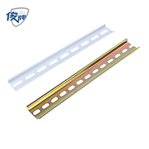 Rails DIN à fentes en acier galvanisé JUNPAI, rail de guidage à fentes, rail de montage DIN à fentes, rail de montage C45, placage de haute qualité - Product Image 1