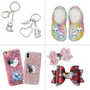 Catálogo de Adornos Acrílicos con Purpurina Personalizables: Dijes de Dragón de Dibujos Animados, Insignias de Resina Hunter, Cabujones de Resina Planos y Decoraciones Acrílicas con Purpurina - Product Image 5