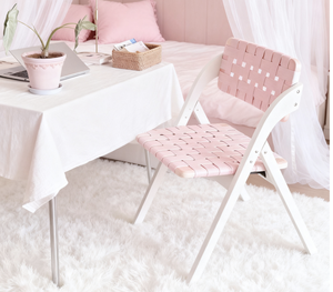 Chaise de salle à manger moderne en <span class=keywords><strong>bois</strong></span> de pin massif Selle en cuir Design pliable pour la maison Salon Petit appartement - Product Image 5