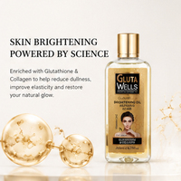 Ensemble de soins de la peau au glutathion, éclaircissant le teint, crème hydratante pour le visage, gel douche, sérum, huile pour le corps, ensemble de 7 pièces
