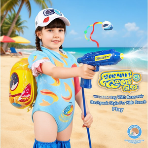 Borsa per pistola ad acqua Space con serbatoio 30x41x10 cm, stile zaino, per bambini, per giocare in spiaggia - Product Image 3