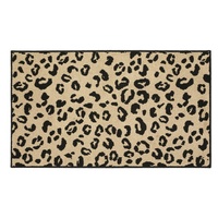 Tapis en vedette imprimé léopard tapis d'appoint anti-dérapant vente directe d'usine