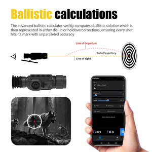 Ts350l 384*288 nhiệt tầm nhìn ban đêm tầm nhìn dài phạm vi nhiệt phạm vi với Laser phạm vi Finder 50 mét ống kính nhiệt bằng một mắt với wifi - Product Image 6