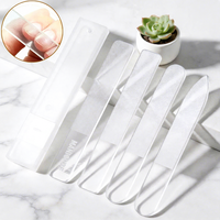 Lime à ongles nano-verre double face transparente pour manucure et polissage – Lot de trois pièces, idéale pour le dropshipping