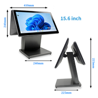 Sistema POS de Doble Pantalla DC-G3 para Tiendas y Restaurantes con CPU Intel I5, Sistema Operativo Windows, Pantalla Táctil Capacitiva, 1 Año de Garantía