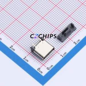 HYCW481-USBC24-880B USB Connector SMD Connector ( Connector Type: Type-C )( Gender: Female )( Mounting Type: Vertical Mount ) - Product Image 1