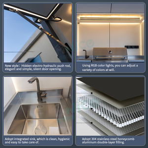 Cuisine extérieure modulaire, portable, vente directe d'usine, idéale pour les îlots de <span class=keywords><strong>barbecue</strong></span> d'hôtel et les grils de cuisine extérieure - Product Image 6