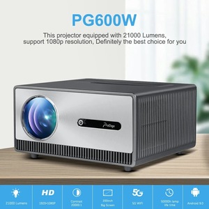 โปรเจคเตอร์สมาร์ทแอนดรอยด์ 9.0 ความละเอียด 4K Full HD จอ LCD รองรับ WiFi 5G บลูทูธ ลำโพงในตัว สำหรับโฮมเธียเตอร์ - Product Image 5