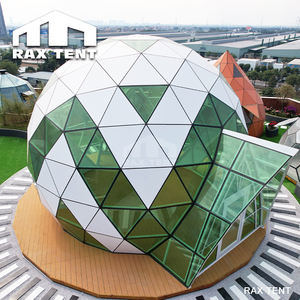 Tenda a Cupola Geodetica Prefabbricata in Vetro con Soppalco per Campeggio ed Eventi - Product Image 4