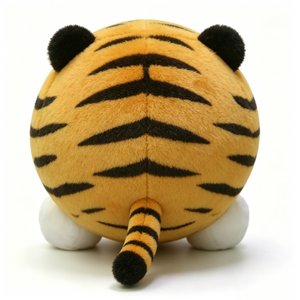 Customized Chubby Round Tiger Plush,Fluffy Orange Tiger Plush Toy,Cute Cartoon Tiger Stuffed Animal,Soft Round Tiger <b>Pillow</b> - Product Image 5