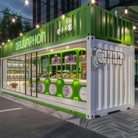 Ufficio Modulare Personalizzato in Container, Negozio Prefabbricato in Struttura d'Acciaio per Pop-up Store, Caffè, Ristorante, Chiosco al Dettaglio, Soluzione Chiavi in Mano