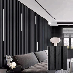 Pannello Acustico in <span class=keywords><strong>Legno</strong></span> con Striscia LED per Design d'Interni di Lusso, Insonorizzante e Decorativo - Product Image 3