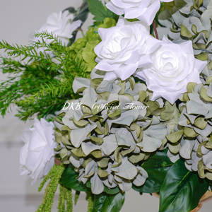 Vente flash Boule de fleurs verte volumineuse et moelleuse 5D Nouveau design Boule de fleurs verte longue et élégante <span class=keywords><strong>pour</strong></span> la maison Mariage Événement Fête - Product Image 3