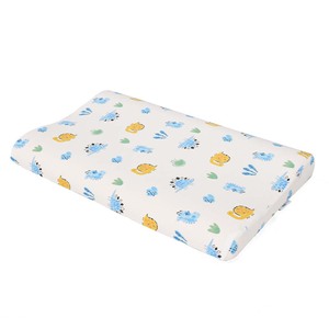 Children's Memory Foam <b>Pillow</b> Rectangular Wavy <b>Neck</b> Support <b>Pillow</b> For Kids Cartoon Dinosaur Design Medium Firmness - Product Image 1