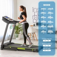 Penjualan Terbaik Treadmill lipat elektrik rumah Monitor Data Waktu Nyata lipat mudah program 3. 5hp Motor 3-Level miring LED