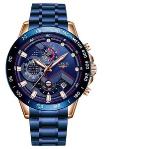 <span class=keywords><strong>Reloj</strong></span> de cuarzo <span class=keywords><strong>Lige</strong></span> 9982 con logotipo personalizado para hombre, <span class=keywords><strong>reloj</strong></span> de pulsera resistente al agua con diseño de acero inoxidable de lujo para hombre - Product Image 6