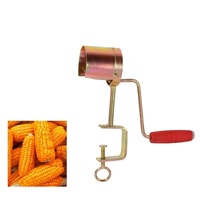 Décortiqueuse et batteuse manuelle de maïs pour usage domestique et agricole