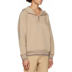 Nylon and wool-blend bonded jersey hoodie Heavyweight Hoodies Men Blank Various Colored 100% Cotton Mens Cropped Hoodie