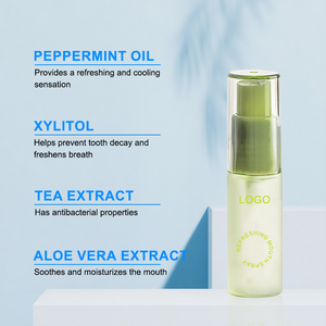 Solución en Spray Bucal para el Cuidado de la Salud Oral, para Úlceras y Mal Aliento, con Sabor a Menta Fresca, Aceite de Menta, Logotipo Personalizado, Portátil - Product Image 5