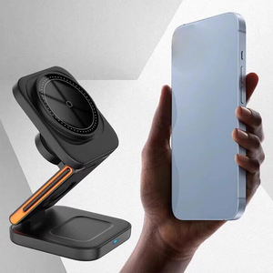 2025 Trending Opvouwbare & Magnetische 3 In 1 Draadloze Oplader Oem/Odm Draagbare Magnetische Telefoonhouder Voor Elektronische Geschenksets - Product Image 5