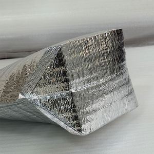 Sac isotherme en aluminium à ouverture plate, jetable, adapté aux aliments frais, à la réfrigération, au barbecue et à l'isolation thermique - Product Image 2