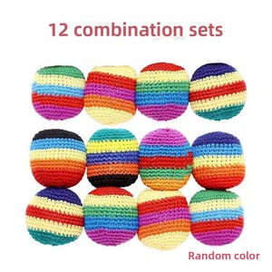 En Stock, Colores Surtidos, Pelotas de Fútbol Tejidas a Mano, Hacky Sack, Footbag World - Product Image 4