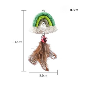 Brinquedo para Gatos de Porta com Balanço Elástico Arco-Íris e Fecho de Velcro para Diversão Mãos-Livres - Product Image 4