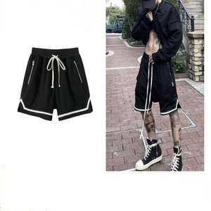 Pantalones cortos de baloncesto informales de estilo americano europeo para hombre, pantalones cortos deportivos de malla de algodón de cintura media de secado rápido, transpirables con estampado de moda - Product Image 4