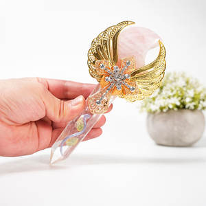 Handgemaakte Natuurlijke Kristallen Amethist Toverstaf Decoraties Genezende Edelsteengravures Met Uniek Snijwerk - Product Image 3