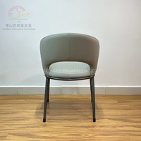 Chaise de designer italienne pour la maison, mobilier moderne pour salle à manger, siège attaché au dossier, cuir PVC, fauteuil de luxe pour hôtel, chaises de salle à manger