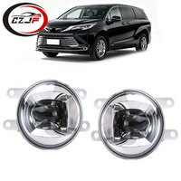 Ensemble de feux antibrouillard avant CZJF pour Toyota Sienna 2021-2025, lentille transparente standard, remplacement direct