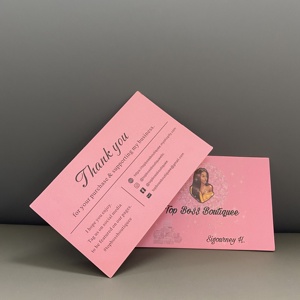 Tarjeta postal de agradecimiento de 800g de papel grueso personalizado de lujo de alta calidad, con logotipo de lámina, tarjetas de joyería personalizadas