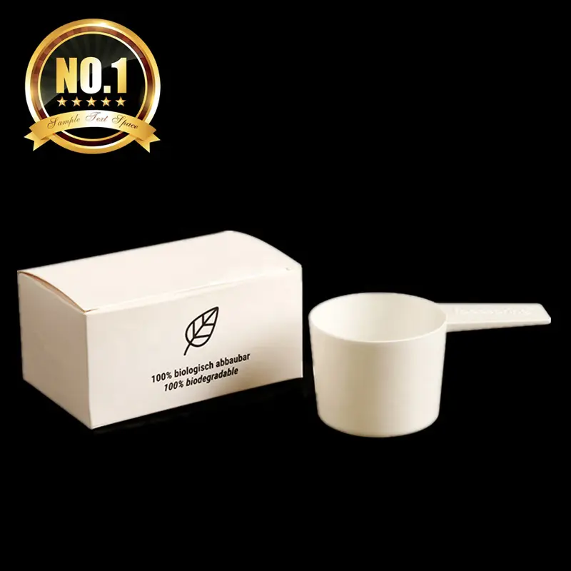 New product high quality eco friendly 40ml 30ml for food measuring biodegradable scoop