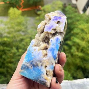 <span class=keywords><strong>Arua</strong></span>-Torre de shalerita de alta calidad, punto de cristal arcoíris, punto de eshalerita Natural para curación - Product Image 6