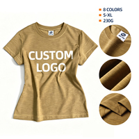Vente en gros d'usine, t-shirts personnalisés pour hommes, impression à la demande, impression DTG, vêtements 65% coton 230G, t-shirts pour hommes