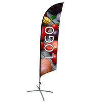 Drapeau plume de haute qualité pour la vente directe, imprimé sur mesure pour l'extérieur, bannière plume publicitaire personnalisée