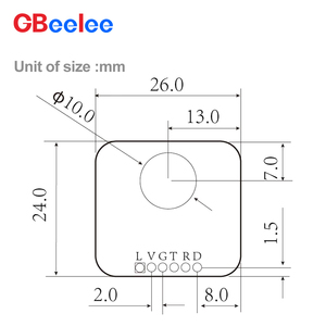 PCB thiết kế của 24GHz phổ Serie Radar module tương thích với PIR cảm biến kép có thể để phát hiện Tiny chuyển động của cơ thể con người - Product Image 4
