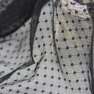 Tissu en maille extensible 4 directions en nylon et élasthanne noir à motif géométrique diamant pour lingerie et vêtements de danse - Product Image 3