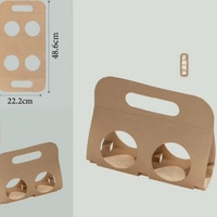 Boîtes cadeaux en papier kraft ondulé recyclable avec logo personnalisé, poignées pour l'emballage des fruits, impression quadricolore, matériaux recyclés, UV