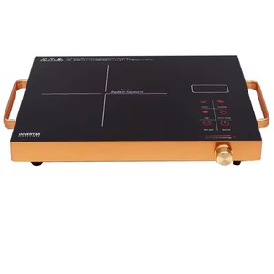 Plaque chauffante électrique à un brûleur, plaque chauffante en cristal noir, cuisinière infrarouge - Product Image 1