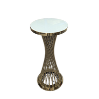Table de gâteau de mariage en acier inoxydable Table de mariage de luxe durable et bon marché Offres Spéciales