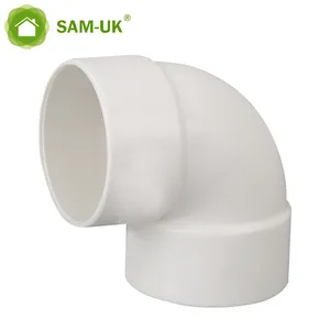 pvc pipe fitting drainage 50mm 90 degree elbow pipe fitting DIN standard