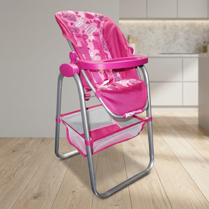 Cochecito de Lujo Apexcel para Muñecas, Silla Alta, Carrito, Cochecito Doble, Portabebés Tándem, Vagón, Cuna de Viaje, de Plástico, Espuma y Metal, EN71 - Product Image 3
