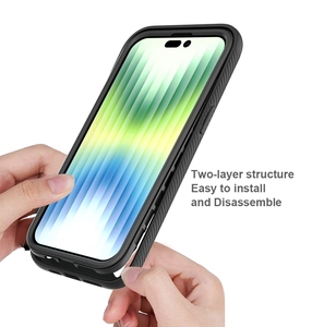 Cứng Acrylic Mềm TPU Chống-Gõ Bìa Rõ Ràng Đầy Đủ Bìa Bumper Điện Thoại Trường Hợp Đối Với iPhone 15 14 13 12 11 8 X Pro Cộng Với Max <span class=keywords><strong>Cover</strong></span> Quay Lại - Product Image 6