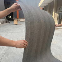 Revêtement mural en pierre flexible en travertin léger, panneau en pierre souple ultra-fin pour la décoration de la façade des halls d'hôtel