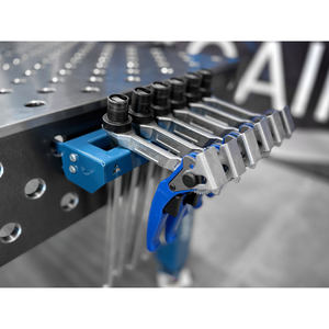 Estante de soporte de abrazadera GPPH tamaño S 206x127x60mm para mesas de orificio de 16mm - Product Image 3